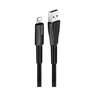 Дата кабель USB 2.0 AM to Lightning 1.0m zinc alloy + led black ColorWay (CW-CBUL035-BK) - зменшене зображення 3