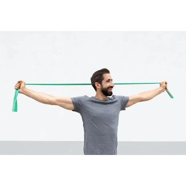 Еспандер U-Powex для фітнесу та реабілітації Fitness band 0.5мм 9.1 кг Green (UP_1007_Green) - изображение 9
