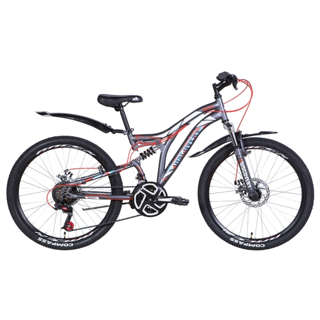 Велосипед Discovery 24" ROCKET AM2 DD рама-15" 2021 Graphite/White (OPS-DIS-24-252) - зображення 1
