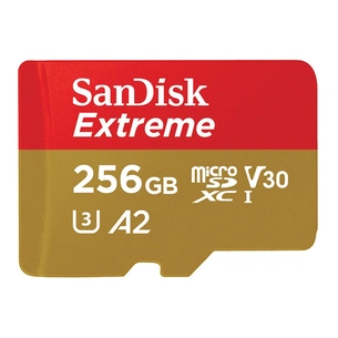 Карта пам'яті SanDisk 256GB microSD class 10 UHS-I U3 V30 Extreme (SDSQXA1-256G-GN6MN) зображення 1