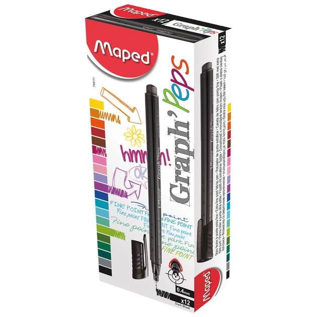Лайнер Maped Graph Peps 0.4 мм чорний (MP.749111) - picture 3