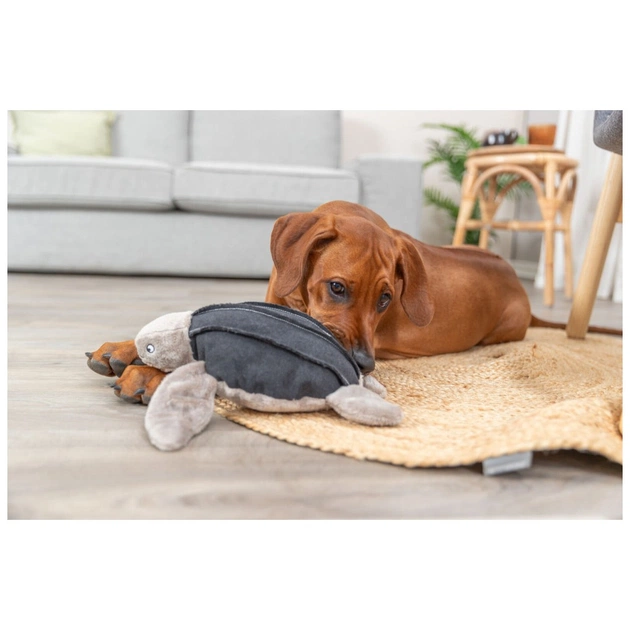 Іграшка для собак Trixie BE NORDIC Черепаха Хауке 34 см сіра (4011905360621) - picture 6