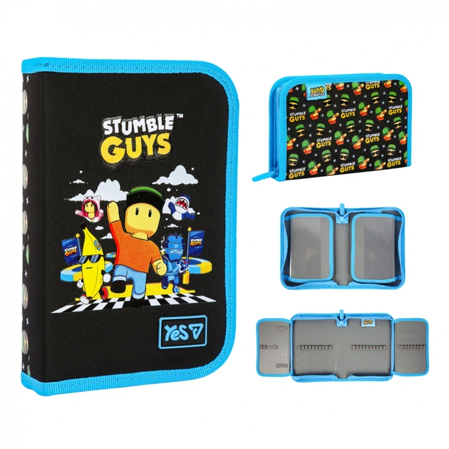 Пенал Yes твердий одинарний з двома клапанами Stumble Guys HP-04 (533747) - изображение 1