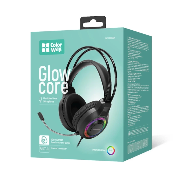 Гарнітура СolorWay GlowCore RGB Black (CW-HPG02BK) - зображення 5