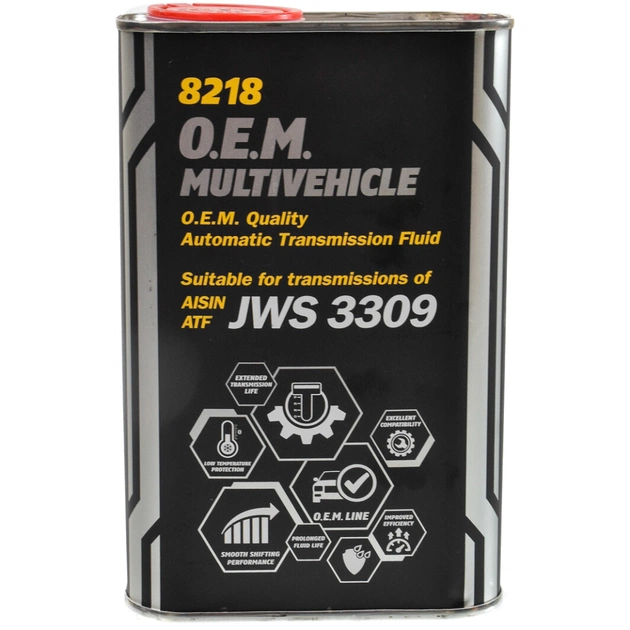 Трансмісійна олива Mannol 8218 O.E.M. Multivehicle JWS 3309 1л Metal (MN8218-1ME) - изображение 1