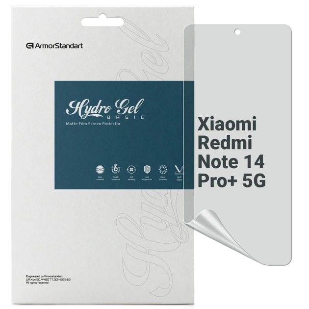 Пленка защитная Armorstandart Matte Xiaomi Redmi Note 14 Pro+ 5G (ARM79659) - изображение 1