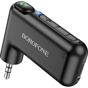 FM модулятор BOROFONE BC35 Wideway car AUX BT receiver Black (BC35B) зображення 1