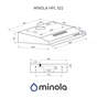 Витяжка Minola HPL 522 WH - зменшене зображення 10