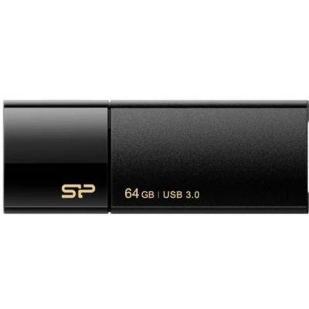 USB флеш накопичувач Silicon Power 64Gb BLAZE B05 Black USB3.0 (SP064GBUF3B05V1K) - изображение 1
