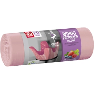 Пакети для сміття Anna Zaradna з вушками з ароматом фруктів 35 л 20 шт. (5903936036554) зображення 1