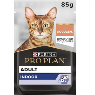 Влажный корм для кошек Purina Pro Plan Adult Indoor Nutrisavour Для кошек, живущих в помещении С лососем 85 г (8445290172990) изображение 1