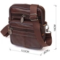 Сумка Vintage Чоловіча на пояс з натуральної шкіри Коричнева (21484) - зменшене зображення 3