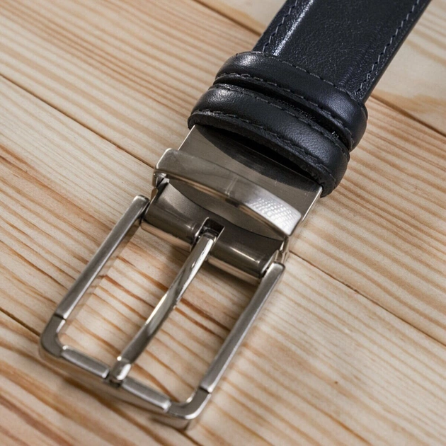 Ремінь Grande Pelle Брючний двосторонній Синій та Чорний (11156) - зображення 10