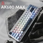 Клавіатура Ajazz AK680 MAX Magnetic Switch RGB USB White (AK680-M-BWD-AW) - зменшене зображення 2
