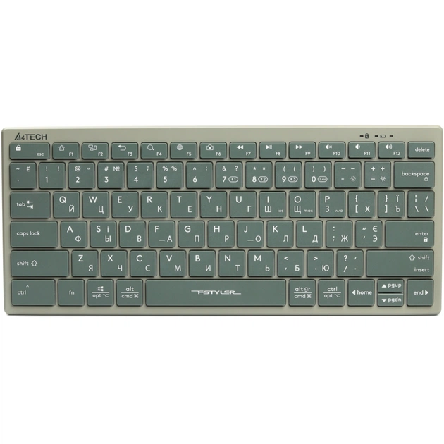Клавіатура A4Tech FBX51C Wireless/Bluetooth Matcha Green (FBX51C Matcha Green) - зображення 1