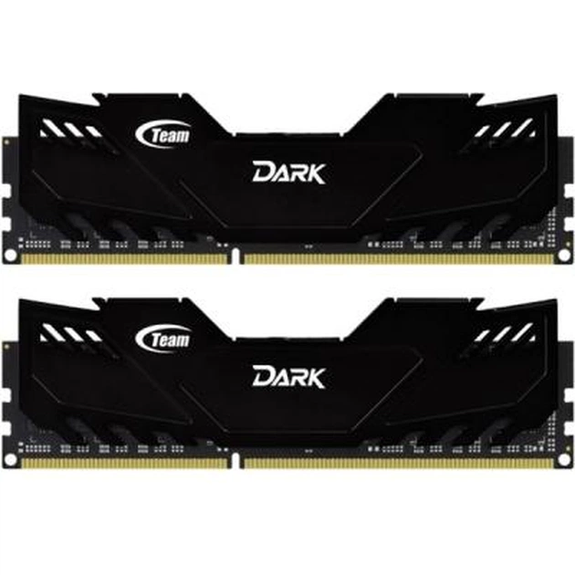 Модуль пам'яті для комп'ютера DDR4 8GB (2x4GB) 3200 MHz Dark Black Team (TDKED48G3200HC16ADC01) - изображение 1