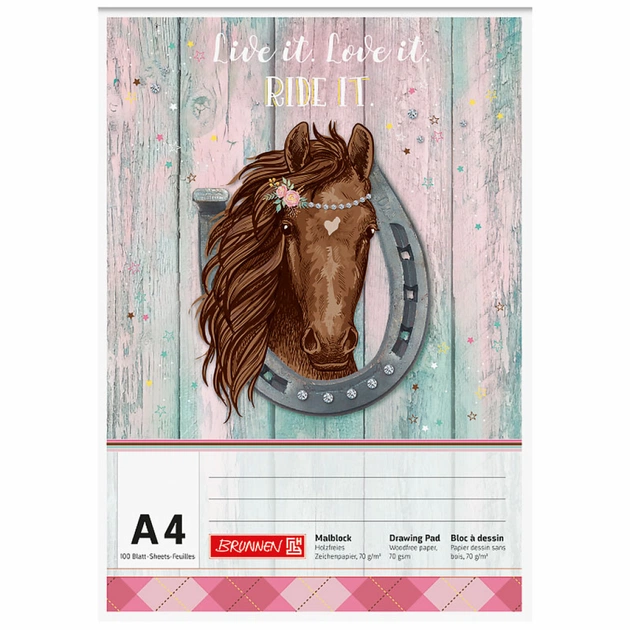 Альбом для малювання Brunnen А4 Ponylove 100л 70 г/м2 (10 474 07 742) - зображення 1