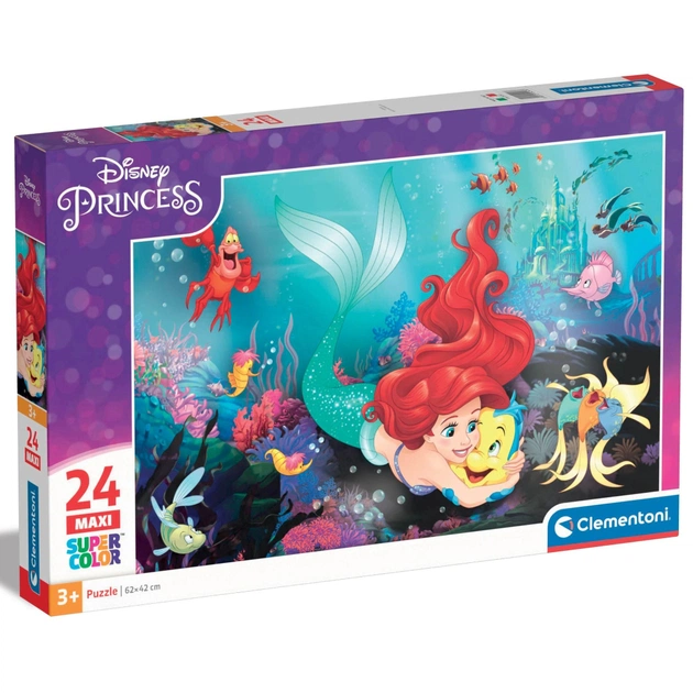Пазл Clementoni The Little Mermaid серия MAXI, 24 элемента (24243) - изображение 1