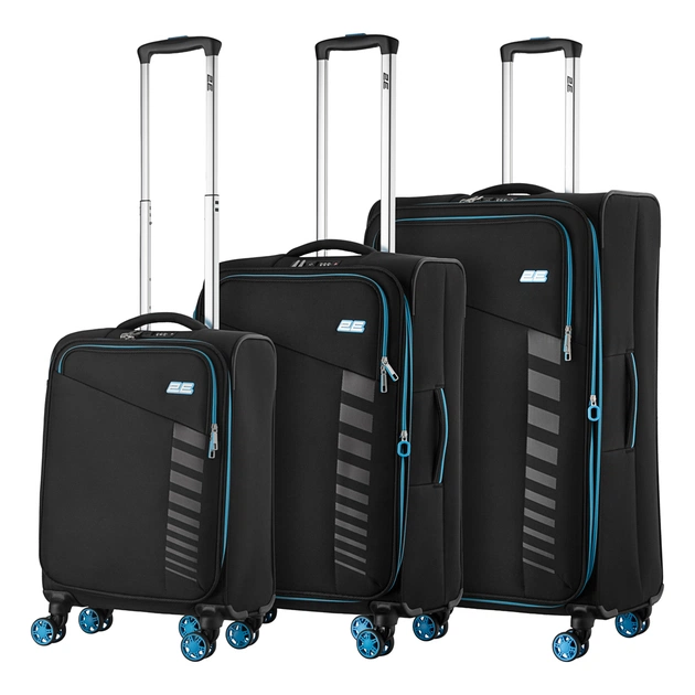 Набір валіз 2E Trek (L+M+S), чорні (2E-SPE-TREK-SET6-BK) - зображення 3