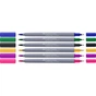 Художественный маркер Faber-Castell набор акварельных двухсторонних Goldfaber Aqua Dual Marker Graffiti, 6 цветов (32312) - уменьшенное изображение 4