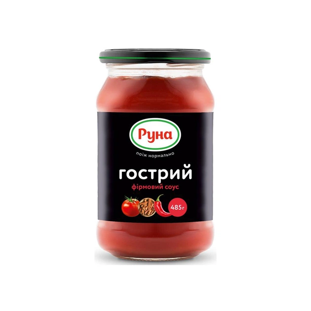 Соус Руна Острый фирменный 485 г (4820015943170) - изображение 1