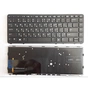 Клавіатура ноутбука HP EliteBook 840 G1/G2, 850 G1/G2 чорна з чорною рамкою та підсвіткою UA (A46122) - зменшене зображення 1
