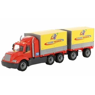 Спецтехніка Polesie автомобіль бортовий тентовий "Майк" (55576) зображення 1