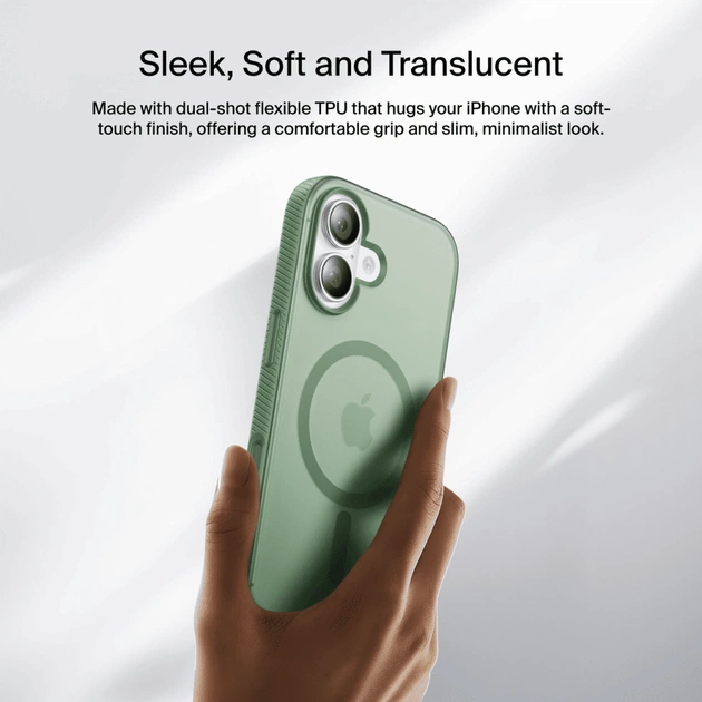 Чохол до мобільного телефона Belkin Magnetic Protective Grip iPhone 17 Sage (MSA034HQSE) - picture 9