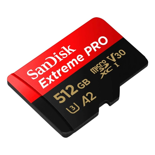 Карта пам'яті SanDisk 512 GB microSDXC UHS-I U3 Extreme Pro+SD Adapter (SDSQXCD-512G-GN6MA) - picture 3