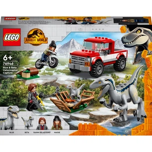 Конструктор LEGO Jurassic World Полювання на Блу і Бета-велоцираптора 181 деталь (76946) зображення 1