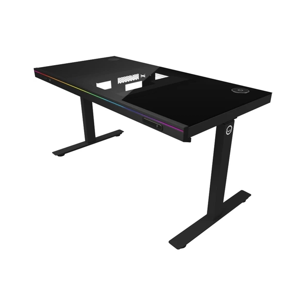 Комп'ютерний стіл Lorgar ELITE 90G Glass Black (LRG-DE90G) - picture 2
