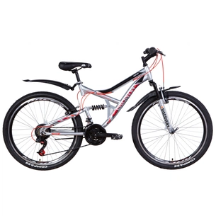 Велосипед Discovery 26" CANYON AM2 Vbr рама-17,5" 2021 Silver/Red (OPS-DIS-26-348) зображення 1