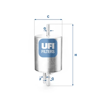 Фільтр паливний UFI 31.830.00 зображення 1