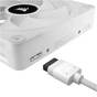 Кулер до корпусу Corsair iCUE Link QX120 RGB PWM White (CO-9051005-WW) - зменшене зображення 6