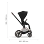 Шасі для коляски Cybex Priam New Generation з каркасом Сhrome / Brown (521002319) - зменшене зображення 9