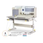 Парта Mealux Winnipeg Multicolor Gray (BD-630 MG + G Multicolor) - зменшене зображення 1