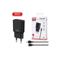 Зарядний пристрій XO L92C (2USB/2.4A) + USB - MicroUSB Чорний (XO-L92C-M) - зменшене зображення 3