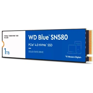 Накопичувач SSD M.2 2280 1TB SN580 Blue WD (WDS100T3B0E) зображення 1