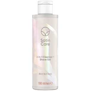 Гель для гоління Satin Care 2-в-1 Очищувальний засіб-гель для гоління для інтимної зони 190 мл (8001090410887) изображение 1