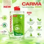Засіб для ручного миття посуду Carma Green 500 мл (4823098414872) - зменшене зображення 2