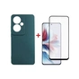 Чохол до мобільного телефона Dengos Oppo Reno 11F + glass Green (DG-KM-96) - зменшене зображення 1