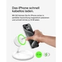Зарядний пристрій Belkin 3in1 Magnetic Adjustable Pad Qi2 15W White (WIZ023VFWH) - зменшене зображення 4