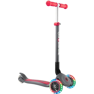 Самокат Globber Primo Foldable Lights сіро-червоний (432-120-2) зображення 1