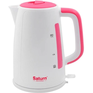Електрочайник Saturn ST-EK8435 Pink/White зображення 1