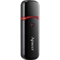 USB флеш накопичувач Apacer 64GB AH333 black USB 2.0 (AP64GAH333B-1) - зменшене зображення 3