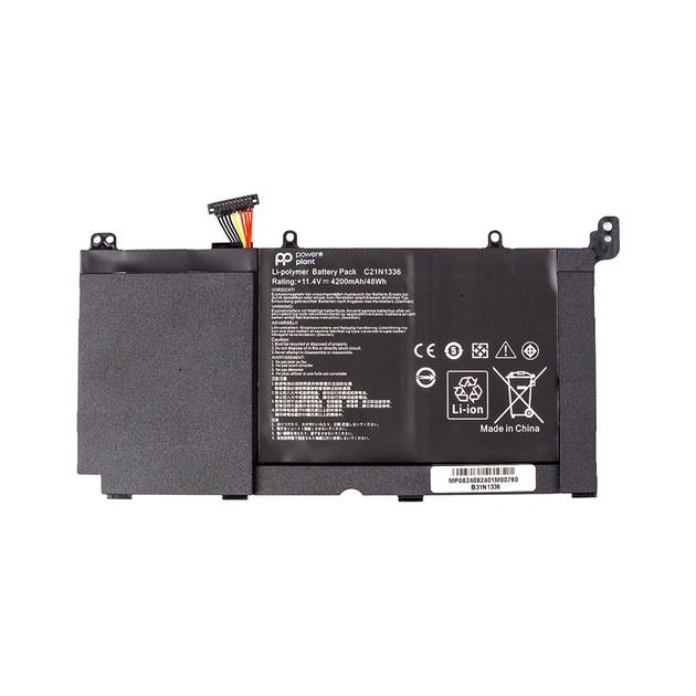 Акумулятор до ноутбука ASUS VivoBook A551L (B31N1336) 11.4V 4200mAh PowerPlant (NB432165) - зображення 1