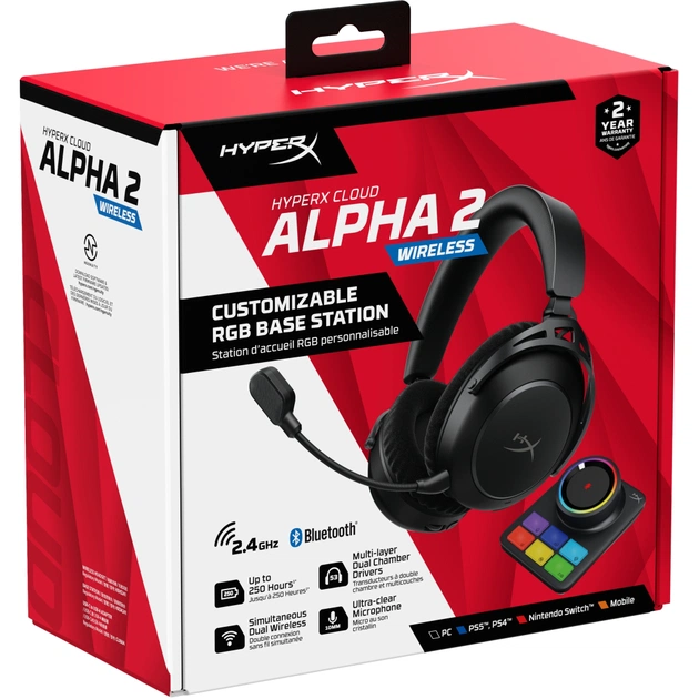 Навушники HyperX Cloud Alpha 2 Wireless Black (AJ5C7AA) - picture 11