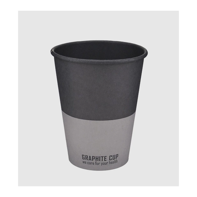 Стаканы одноразовые Buroclean GRAPHITE CUP бумажные 400 мл 50 шт (1080046) - изображение 1