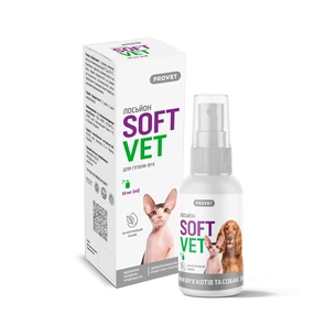 Лосьон для животных ProVET SOFTVET для гигиены ушей кошек и собак 30 мл (4823082440092) изображение 1