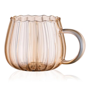 Набір чашок Ardesto Golden Moon 350мл, 2шт, боросилікатне скло, прозора (AR2635BGG) picture 1